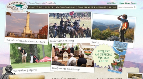 The Greene County Tennessee tourism homepage helps visitors experience the county's scenic qualities and see what it has to offer.