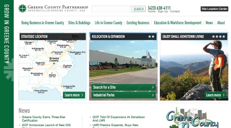 Greene County Partnership Economic Development homepage