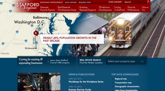 Stafford County Economic Development homepage